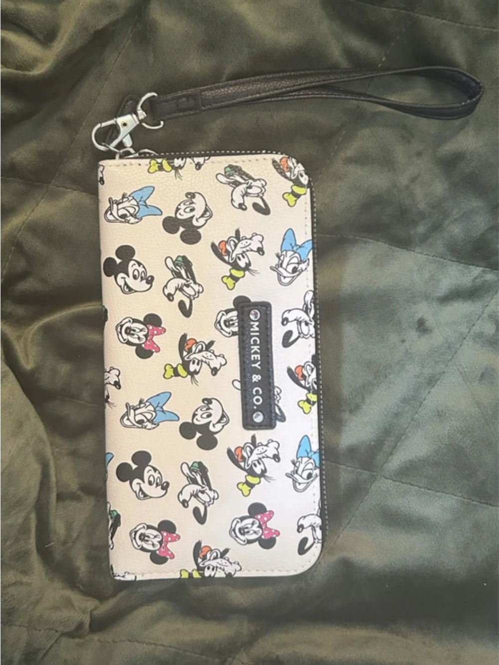 Beige Disney Character Wristlet Phone Wallet
